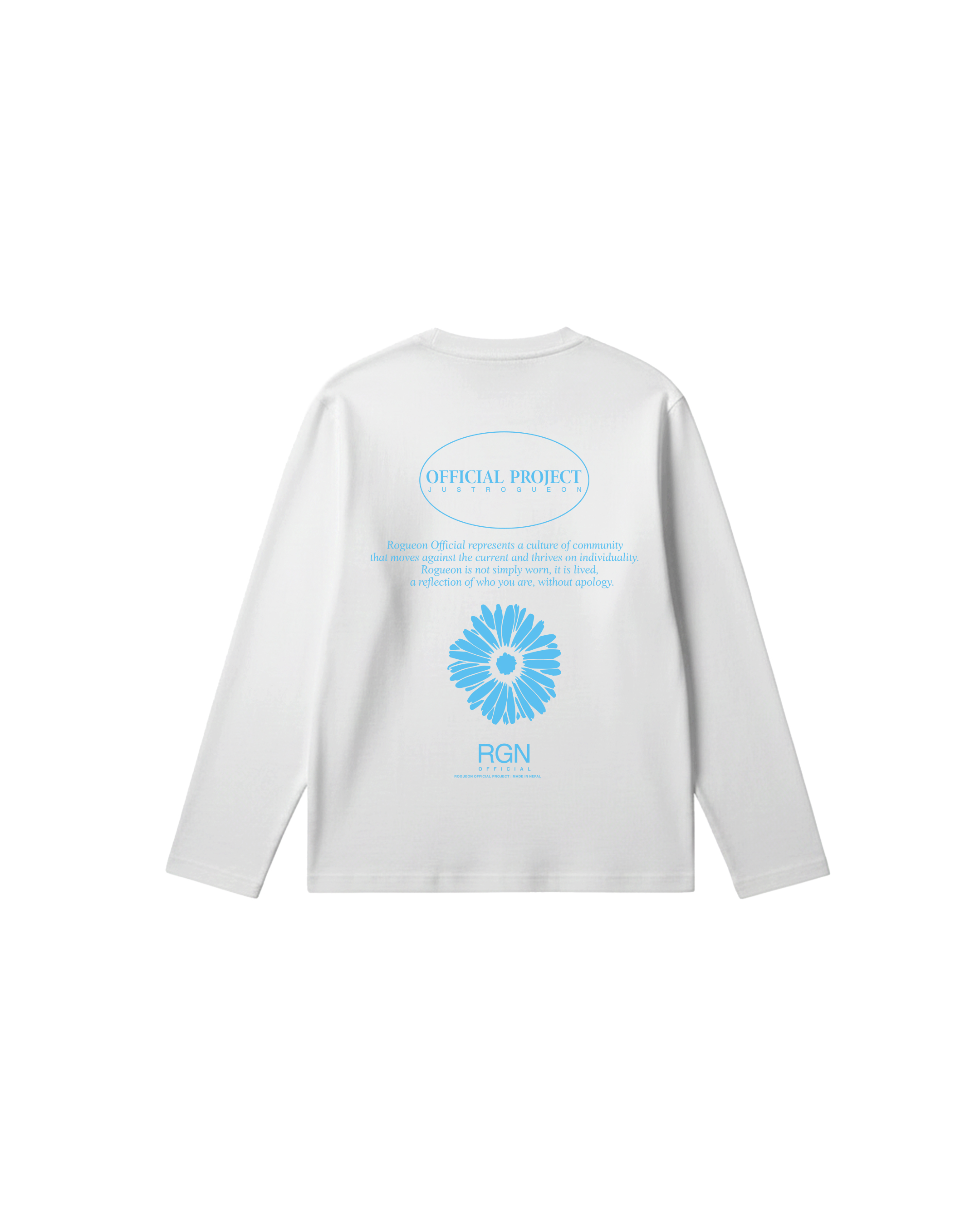 White project bloom longsleeve Back